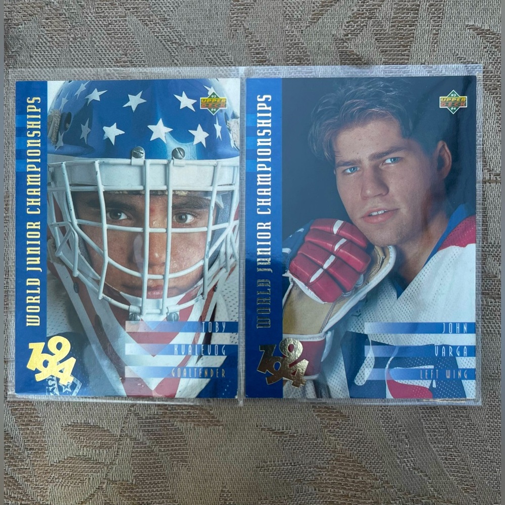 1994 World Junior Championships In CZECH Team USA - Set Of 2 NHL Rookie Cards